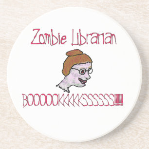 Zombie Librarian Coaster