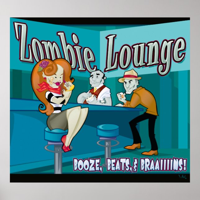 Zombie Lounge Poster (Front)