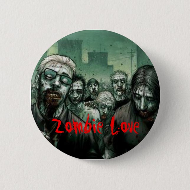 Zombie Love 2 Inch Round Button (Front)