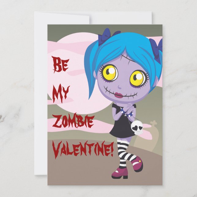 Zombie Love Holiday Card (Front)