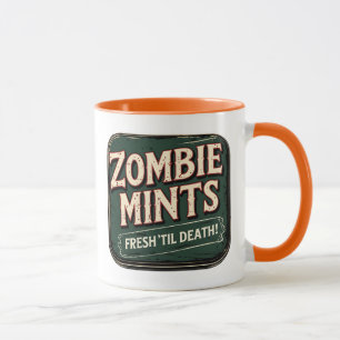 Zombie Mints Fresh 'Til Death Retro Horror Mug