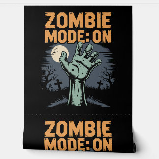 Zombie Mode On Scary Halloween T shirt Wallpaper