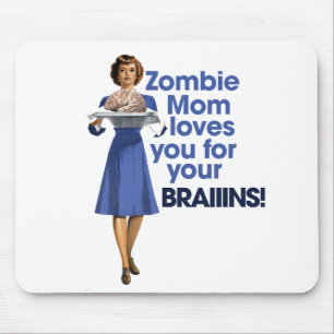 Zombie Mom Mouse Pad