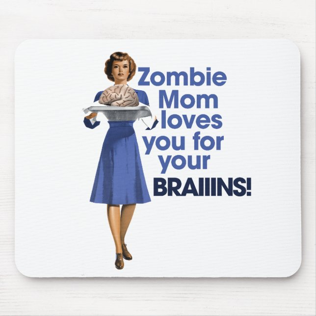 Zombie Mom Mouse Pad (Front)