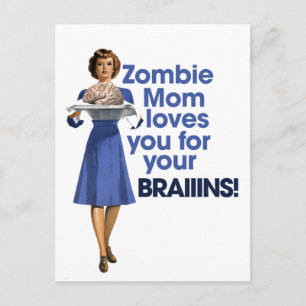 Zombie Mom Postcard