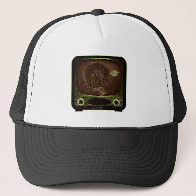 Zombie On TV - 2 Trucker Hat (Front)