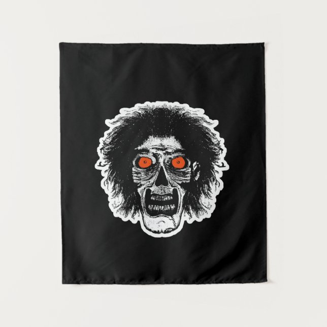 ZOMBIE Orange Eyes Tapestry (Front)