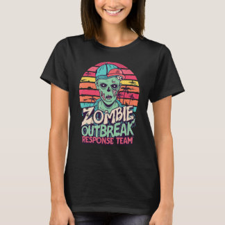 Zombie Outbreak Quick Response Team Funny Hallowee T-Shirt