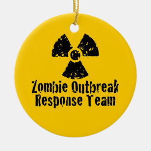 Zombie Outbreak Response Ceramic Ornament