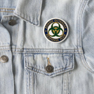 Zombie Outbreak Response Team Badge 2 Inch Round Button