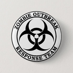 Zombie Outbreak Response Team (Biohazard) 2 Inch Round Button
