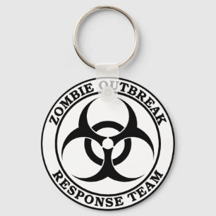 Zombie Outbreak Response Team (Biohazard) Keychain