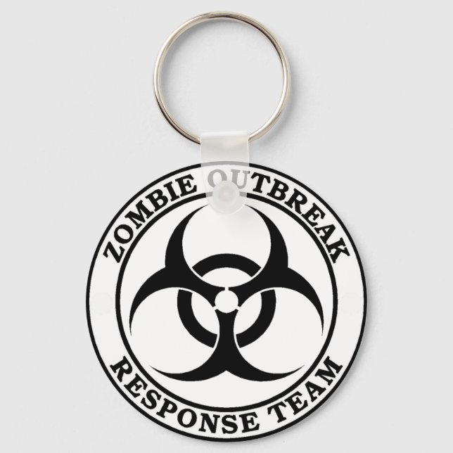 Zombie Outbreak Response Team (Biohazard) Keychain (Front)