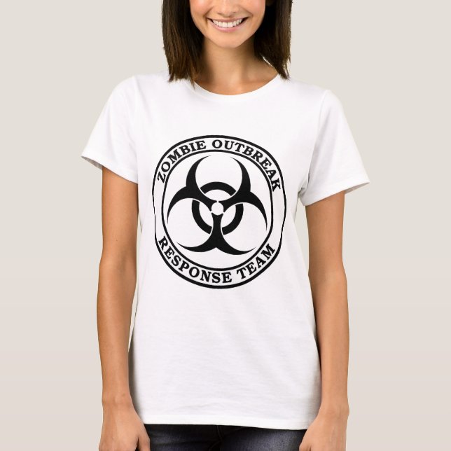 Zombie Outbreak Response Team (Biohazard) T-Shirt (Front)