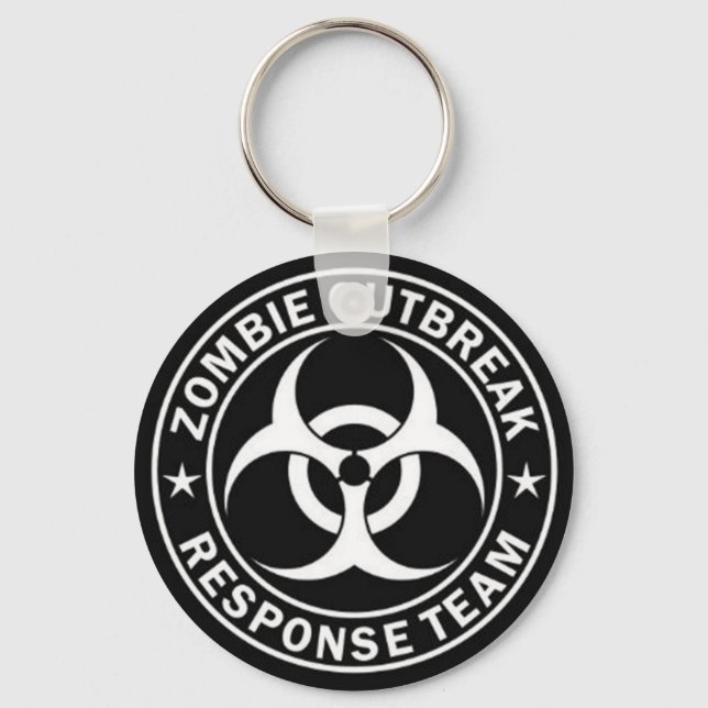 zombie outbreak response team keychain (Front)