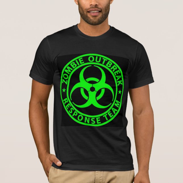 Zombie Outbreak Response Team Sign T-Shirt (Front)