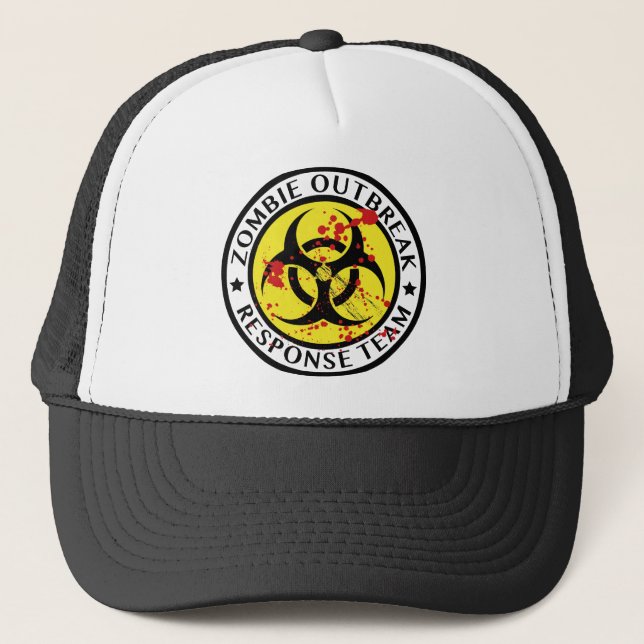 Zombie Outbreak Response Team Trucker Hat (Front)