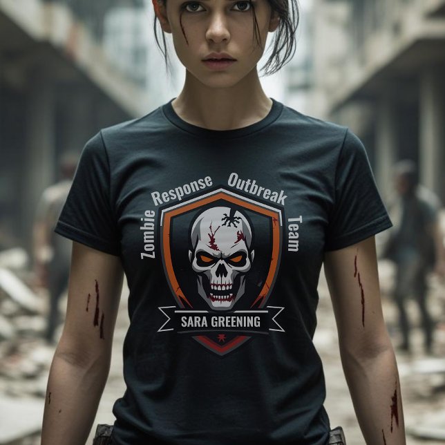 Zombie Outbreak Response Team your name T-Shirt (Creator Uploaded)