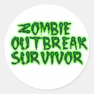 zombie outbreak survivor stickers