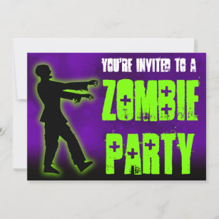 Zombie Party, Green Walker Invitation
