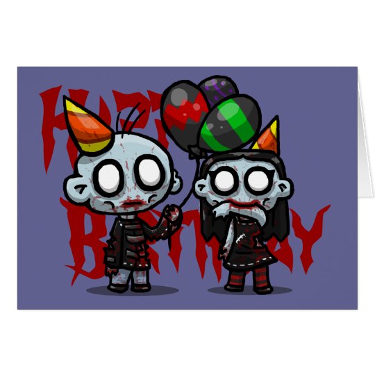 Zombie Party Greeting Card