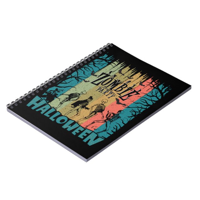 Zombie Party, Halloween Notebook (Left Side)