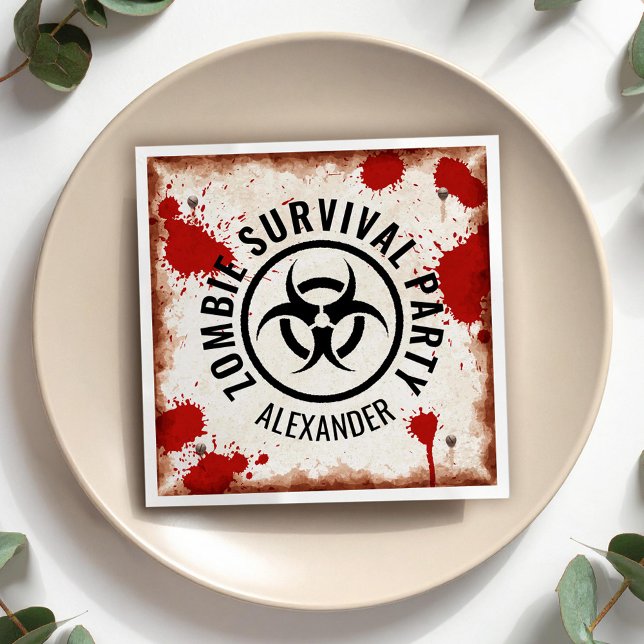 Zombie party rusty napkin (Creator Uploaded)