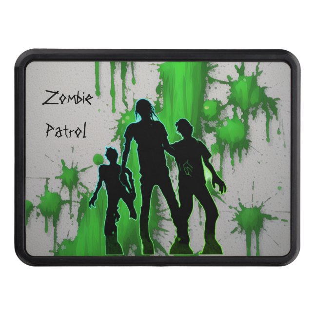 Zombie patrol  trailer hitch cover (Front)
