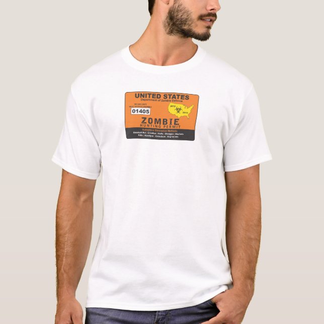 Zombie Permit T-Shirt (Front)