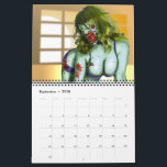 Zombie Pin-Up Calendar<br><div class="desc">Rock your way through the apocalypse with this beautiful Zombie Pin-Up Calendar! No other way to experience the end of the world.</div>