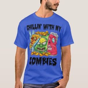 Zombie Pizza Slice Halloween Food Lovers T-Shirt