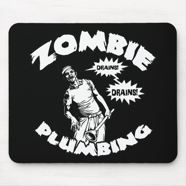 Zombie Plumbing Mouse Pad (Front)