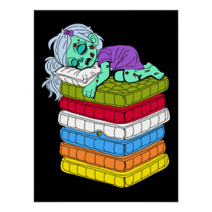 Zombie Princess and the Pea Poster