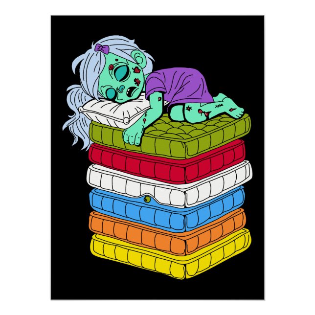 Zombie Princess and the Pea Poster (Front)