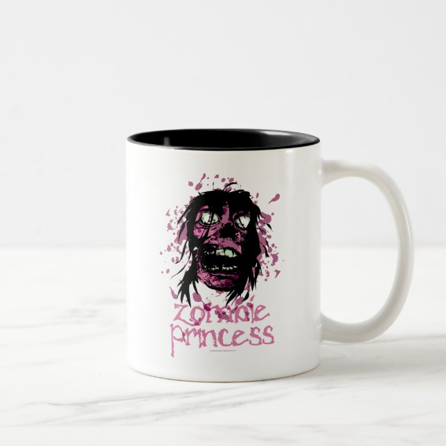Zombie Princess Two-Tone Coffee Mug (Right)