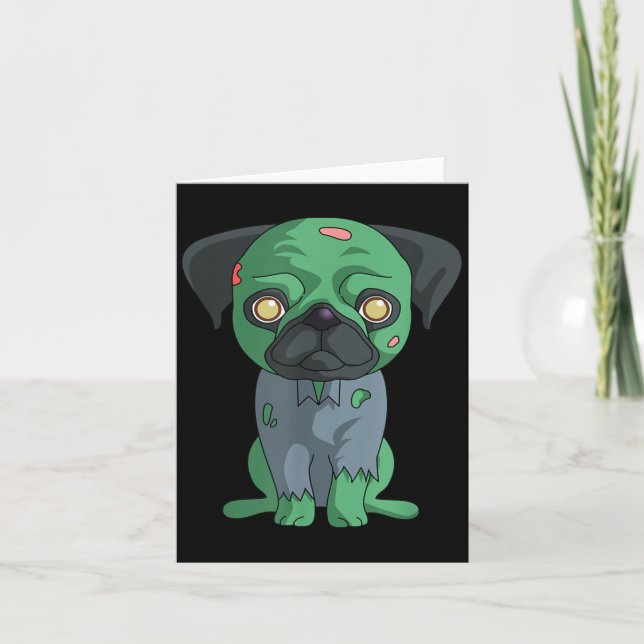 Zombie Pug Card (Front)