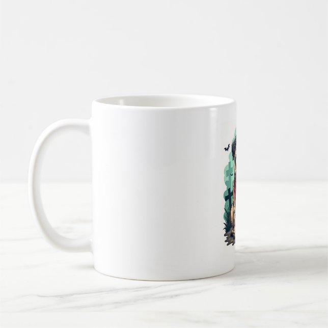 Zombie Pug Parade Coffee Mug (Left)