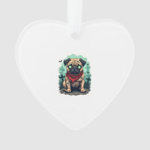 Zombie Pug Parade Ornament