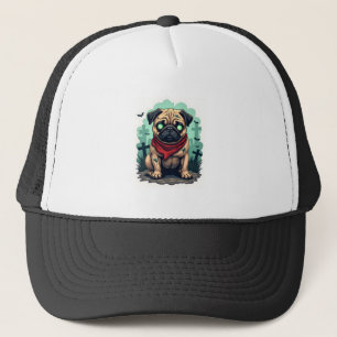 Zombie Pug Parade Trucker Hat