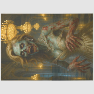 Zombie Queen of the Ballroom Gothic Undead Tissue Paper