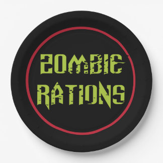 Zombie Rations Paper Plate