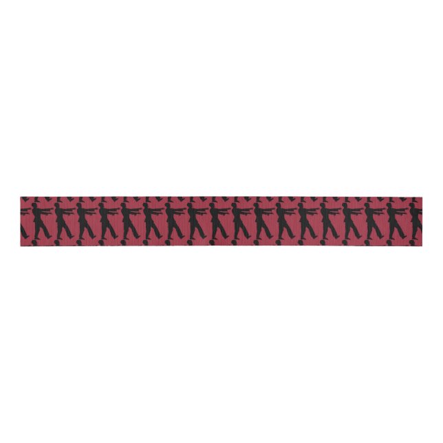 ZOMBIE RED GROSGRAIN RIBBON (Front)