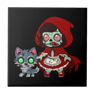 Zombie Red Riding Hood Tile