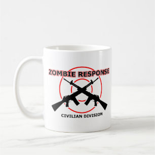 Zombie Response Funny Mug Humour