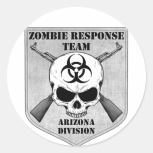Zombie Response Team: Arizona Division Classic Round Sticker
