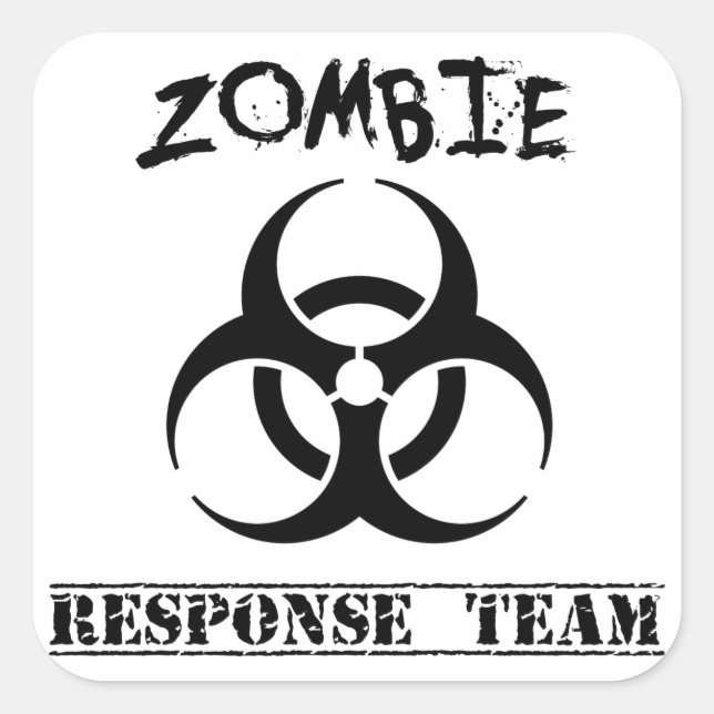 Zombie Response Team Stickers Large (Front)