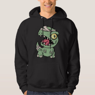 Zombie Rex Dinosaur For Boys Mummy Halloween Hoodie