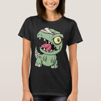 Zombie Rex Dinosaur For Boys Mummy Halloween T-Shirt