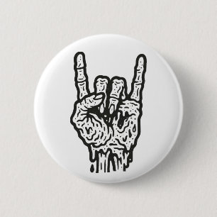 Zombie Rock 2 Inch Round Button