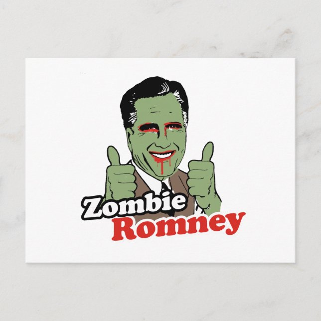 Zombie Romney.png Postcard (Front)